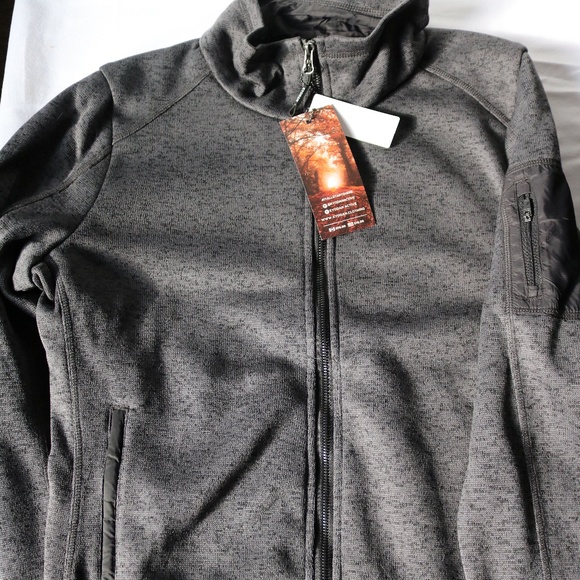 NWT KYODAN Women's Jacket Black Melange Outdoor Sweater Full Zip Size Medium - Picture 5 of 10